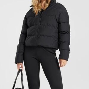 Gymshark Black Puffer Jacket